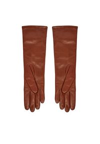 Weekend Max Mara Rękawiczki Damskie Senape 2425566035 Brązowy. Kolor: brązowy. Materiał: skóra