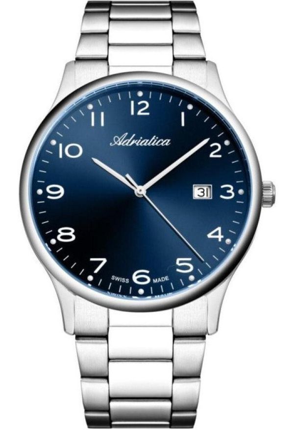 Zegarek męski Adriatica A1293.5125Q srebrny. Kolor: srebrny
