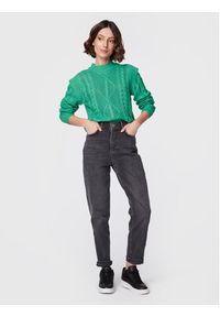 Brave Soul Sweter LK-248MAGGIE Zielony Regular Fit. Kolor: zielony. Materiał: syntetyk