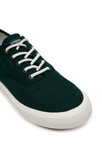 TOMMY HILFIGER - Tommy Hilfiger Tenisówki Th Hi Vulc Low Oxford Twill FM0FM05400 Zielony. Kolor: zielony. Materiał: materiał