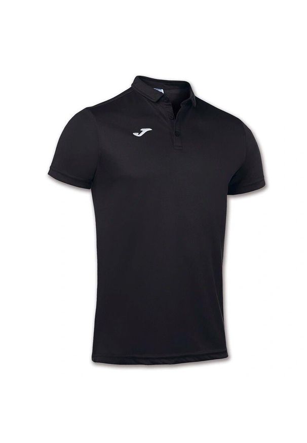 Koszulka polo do tenisa męska Joma Hobby. Typ kołnierza: polo. Kolor: czarny. Materiał: bawełna, poliester. Sport: tenis