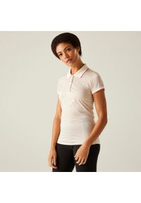 Regatta - Damska koszulka turystyczna polo Remex II. Typ kołnierza: polo. Kolor: biały. Materiał: materiał #1