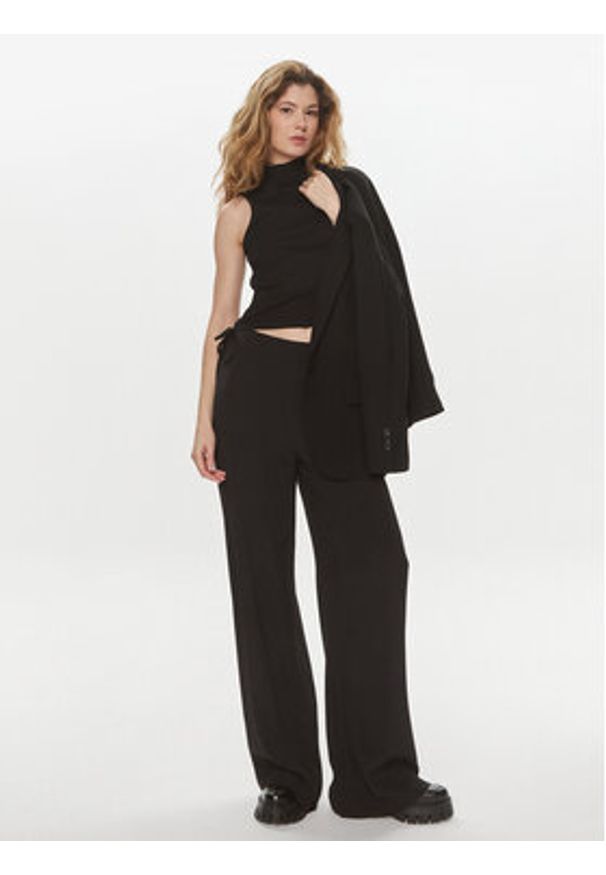 Brave Soul Top LV-69MACIE Czarny Slim Fit. Kolor: czarny. Materiał: bawełna, syntetyk
