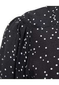 JENESEQUA - Czarna sukienka z jedwabiu Moscou. Kolor: czarny. Materiał: jedwab. Wzór: grochy. Długość: mini #7