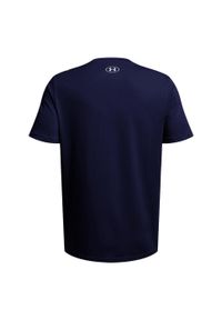 Under Armour - T-shirt Męski Logo 1382911 432. Kolor: niebieski