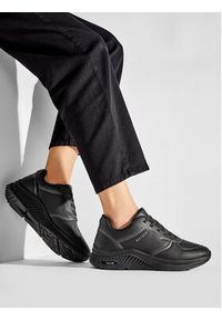 skechers - Skechers Sneakersy Mile Makers 155570/BBK Czarny. Kolor: czarny. Materiał: skóra #6