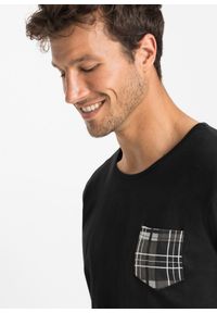 bonprix - Piżama z czystej bawełny. Kolor: czarny. Materiał: bawełna #2