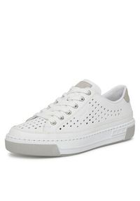 Rieker Sneakersy L8849-80 Biały. Kolor: biały. Materiał: skóra #4