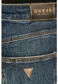 Guess Jeans - Jeansy. Kolor: niebieski. Materiał: bawełna, materiał, denim, jeans, elastan, tkanina, poliester #5