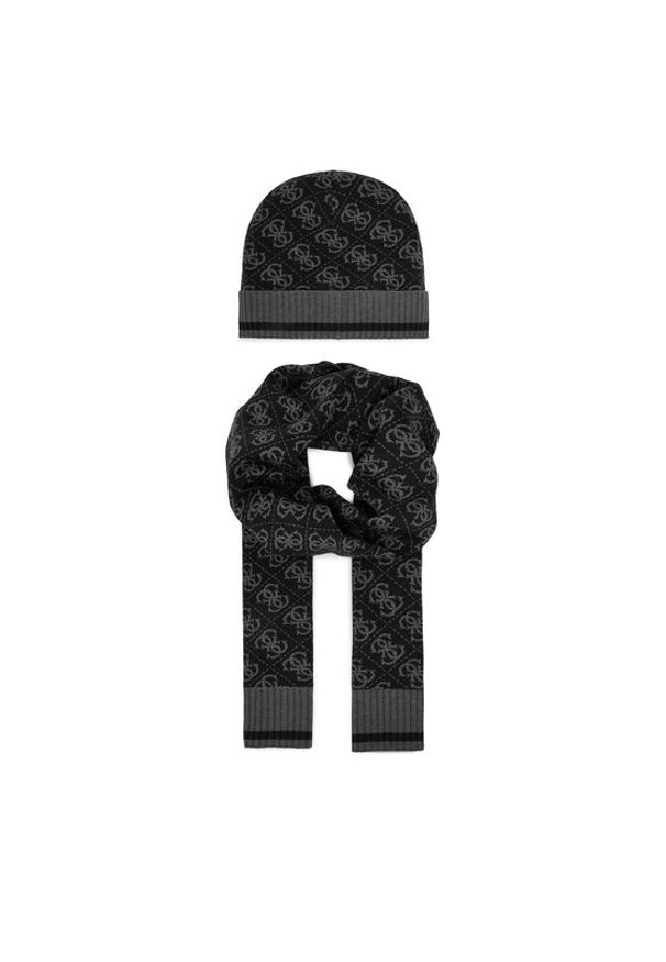 Guess Zestaw Szalik i Czapka GFBOXM P6102 Czarny. Kolor: czarny. Materiał: akryl