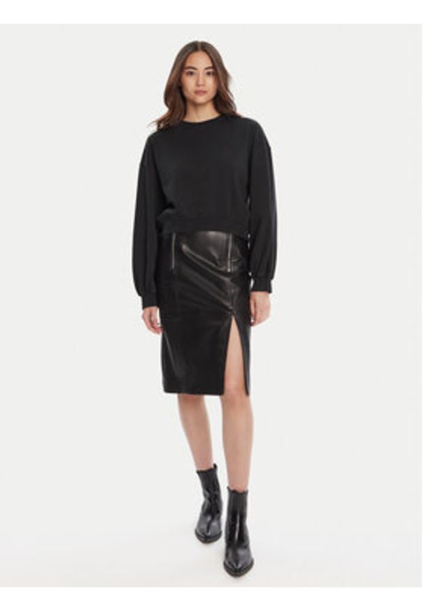 Pinko - PINKO Bluza Maliardo 105510 A2RB Czarny Regular Fit. Kolor: czarny. Materiał: bawełna