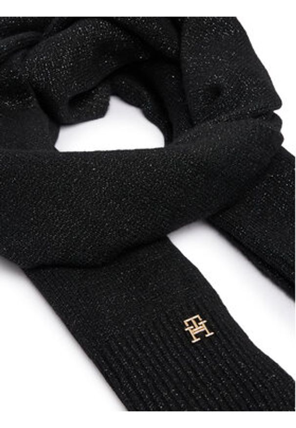 TOMMY HILFIGER - Tommy Hilfiger Szalik AW0AW16646 Czarny. Kolor: czarny. Materiał: akryl