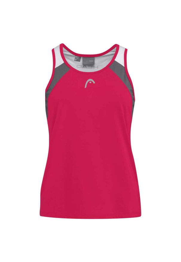 Head - Koszulka bez rękawów dla dziewczynek CLUB 22 Tank Top. Kolor: różowy. Materiał: jersey, poliester, materiał. Długość rękawa: bez rękawów. Sport: tenis