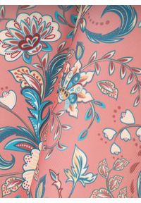 Pako Lorente - PAKO LORENTE – Różowa poszetka w kwiatowy wzór. Kolor: różowy. Materiał: poliester. Wzór: kwiaty #2