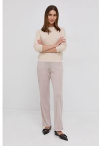 Weekend Max Mara Sweter bawełniany damski kolor kremowy. Okazja: na co dzień. Kolor: beżowy. Materiał: bawełna. Długość rękawa: raglanowy rękaw. Styl: casual #4