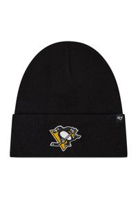 47 Brand Czapka Nhl Pittsburgh Penguins Haymaker '47 Cuff Knit H-HYMKR15ACE-BK Czarny. Kolor: czarny. Materiał: materiał