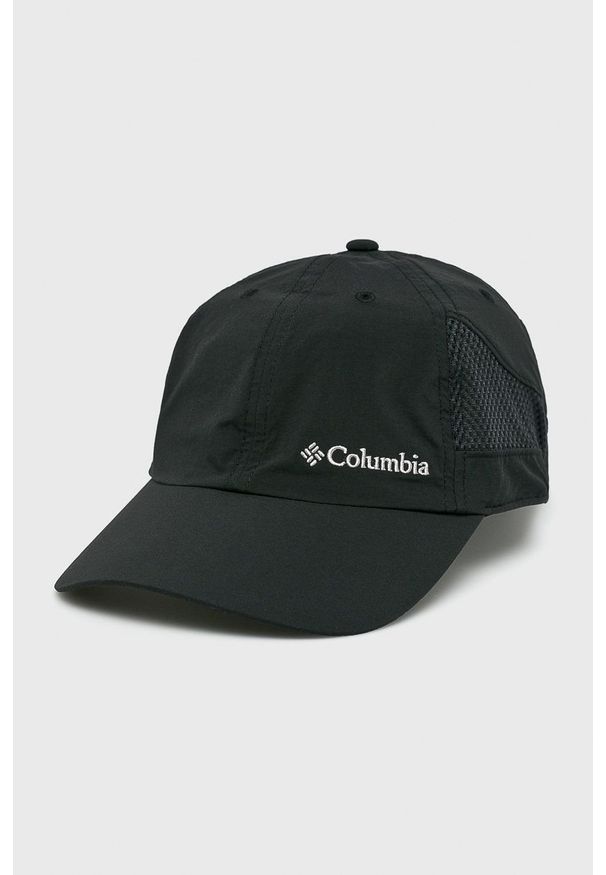 columbia - Columbia czapka kolor czarny 1539331-White.Whit. Kolor: czarny. Materiał: skóra