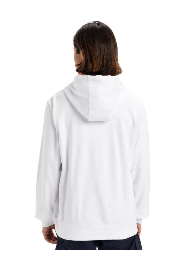 Quiksilver - Bluza z kapturem dla Mężczyzn RETRO FADE Biały. Typ kołnierza: kaptur. Kolor: biały. Materiał: dresówka, polar, poliester, bawełna. Długość rękawa: długi rękaw. Długość: długie