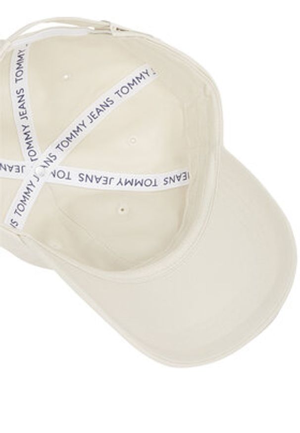 Tommy Jeans Czapka z daszkiem Tjw Heritage Plaque Cap AW0AW16986 Écru. Materiał: bawełna, materiał