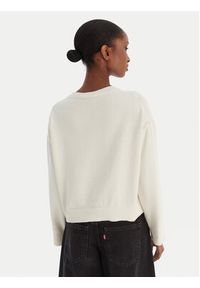 Calvin Klein Jeans Sweter Smooth LV047E304G Beżowy Regular Fit. Kolor: beżowy. Materiał: bawełna #2