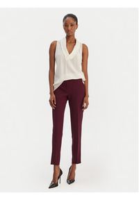 Hugo - HUGO Spodnie materiałowe Hedima-1 50544742 Fioletowy Slim Fit. Kolor: fioletowy. Materiał: syntetyk #5