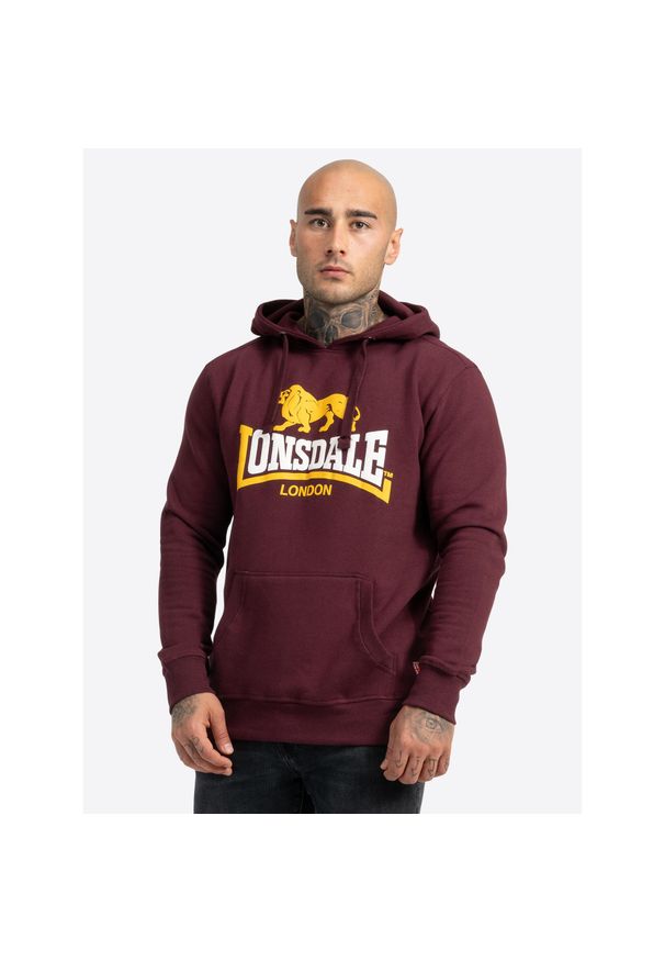 Bluza z kapturem Lonsdale Thurning. Typ kołnierza: kaptur. Kolor: czerwony