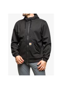 Bluza z kapturem męska Carhartt Wind Fighter Hooded Sweatshirt. Typ kołnierza: kaptur. Kolor: czarny