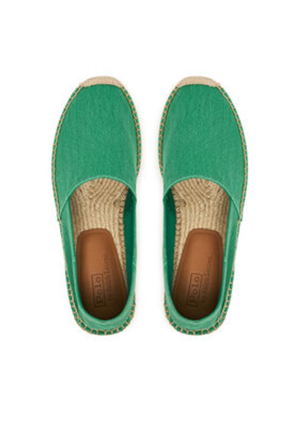 Polo Ralph Lauren Espadryle Cevio Washed Canvas 803P07659002 Zielony. Kolor: zielony. Materiał: materiał