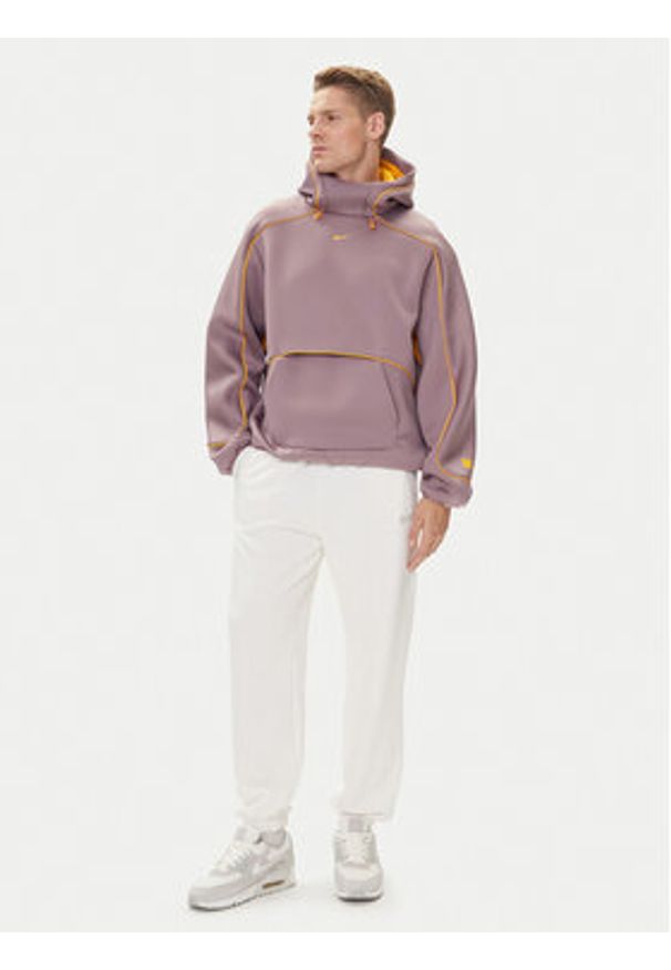 Nike Bluza HQ0465 Brązowy Oversize. Kolor: brązowy. Materiał: syntetyk