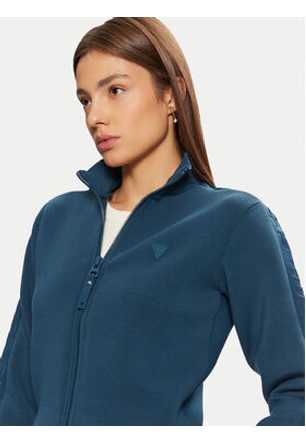 Guess Bluza V2YQ17 K7UW2 Niebieski Regular Fit. Kolor: niebieski. Materiał: wiskoza