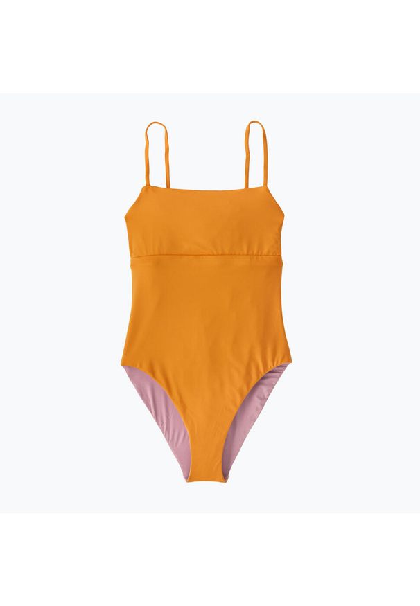 Strój kąpielowy jednoczęściowy damski Patagonia Reversible Sunrise Slide. Kolor: pomarańczowy
