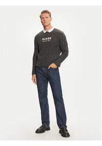 Guess Sweter M4BR11 Z3HA2 Szary Regular Fit. Kolor: szary. Materiał: syntetyk #3