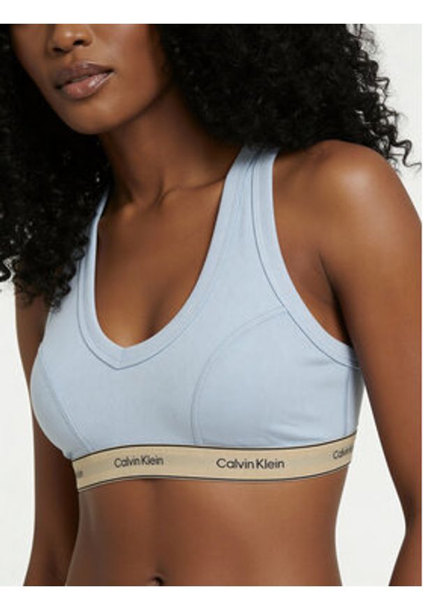 Calvin Klein Underwear Biustonosz braletka LV00QF8594 Niebieski. Kolor: niebieski. Materiał: bawełna