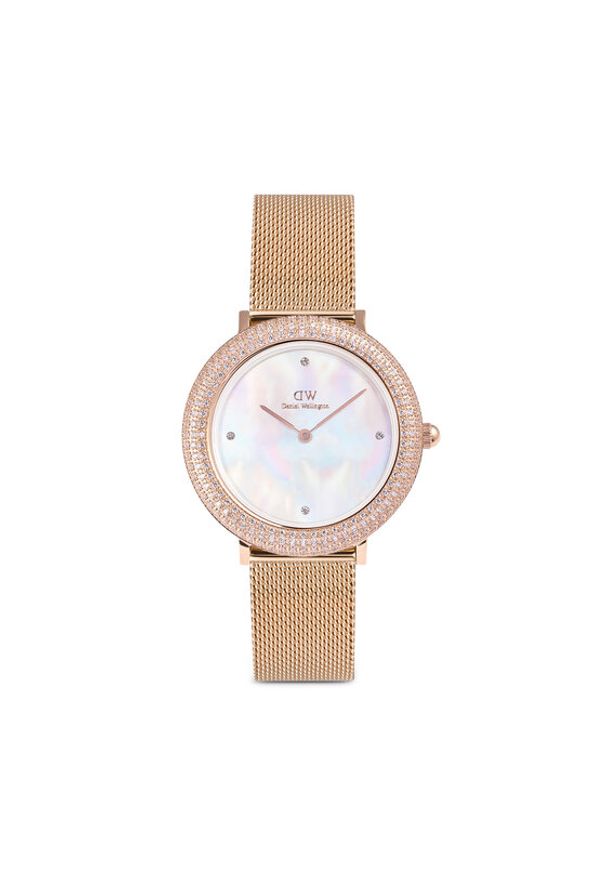 Daniel Wellington Zegarek Crystalline Bezel 3 DW00100823 Różowe złoto. Kolor: wielokolorowy, różowy, złoty