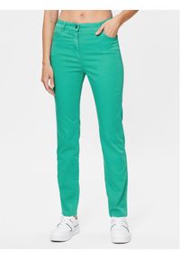 Olsen Spodnie materiałowe Mona 14000620 Zielony Slim Fit. Kolor: zielony. Materiał: syntetyk, bawełna