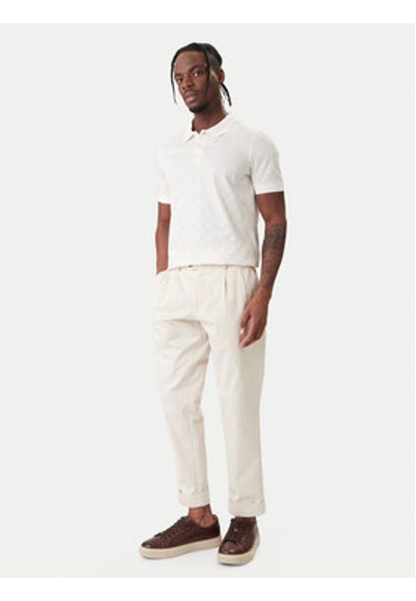 JOOP! Polo Jesse 10100063 30100496 Écru Regular Fit. Typ kołnierza: polo. Materiał: bawełna