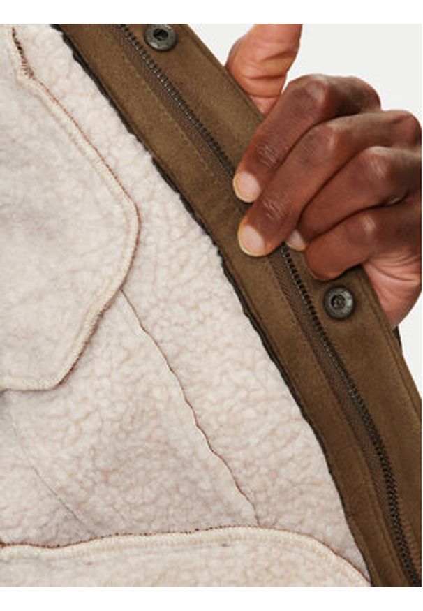 Levi's® Kożuch 001YT-0001 Brązowy Regular Fit. Kolor: brązowy. Materiał: syntetyk