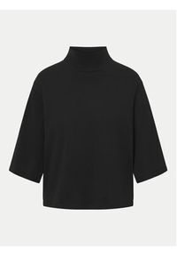 JOOP! Golf 30044780 Czarny Loose Fit. Typ kołnierza: golf. Kolor: czarny. Materiał: bawełna