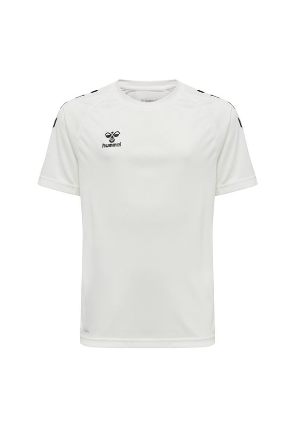 Koszulka dziecięca Hummel hmlCore. Kolor: biały. Materiał: poliester. Wzór: nadruk. Sport: piłka ręczna