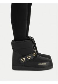 Love Moschino - LOVE MOSCHINO Śniegowce JA24182G1NISD00A Czarny. Kolor: czarny. Materiał: materiał #6