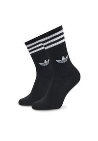 Adidas - adidas Zestaw 3 par wysokich skarpet unisex 3-Stripes High JV7418 Kolorowy. Materiał: materiał, bawełna. Wzór: kolorowy #6