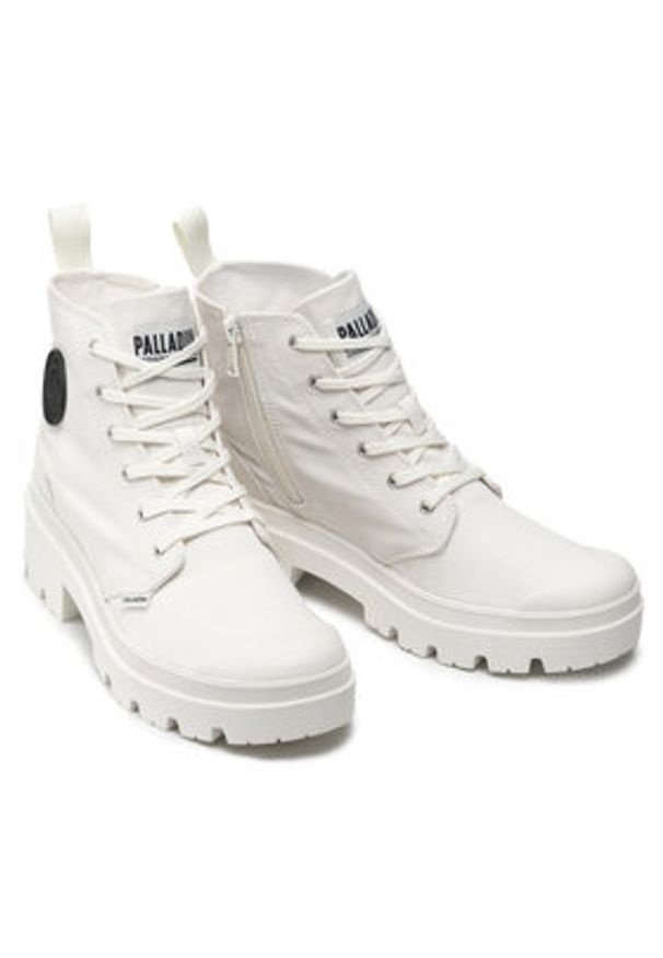 Palladium Trapery Pallabase Twill 96907-116-M Biały. Kolor: biały. Materiał: materiał