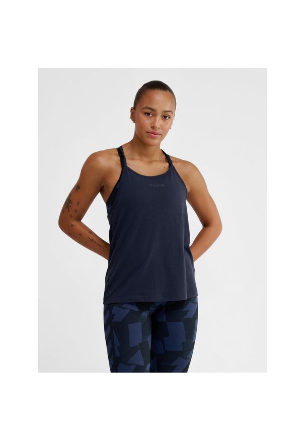 Damski top bez ramiączek Hummel Mt Vanja. Kolor: niebieski, wielokolorowy, zielony. Długość rękawa: bez ramiączek. Sport: joga i pilates