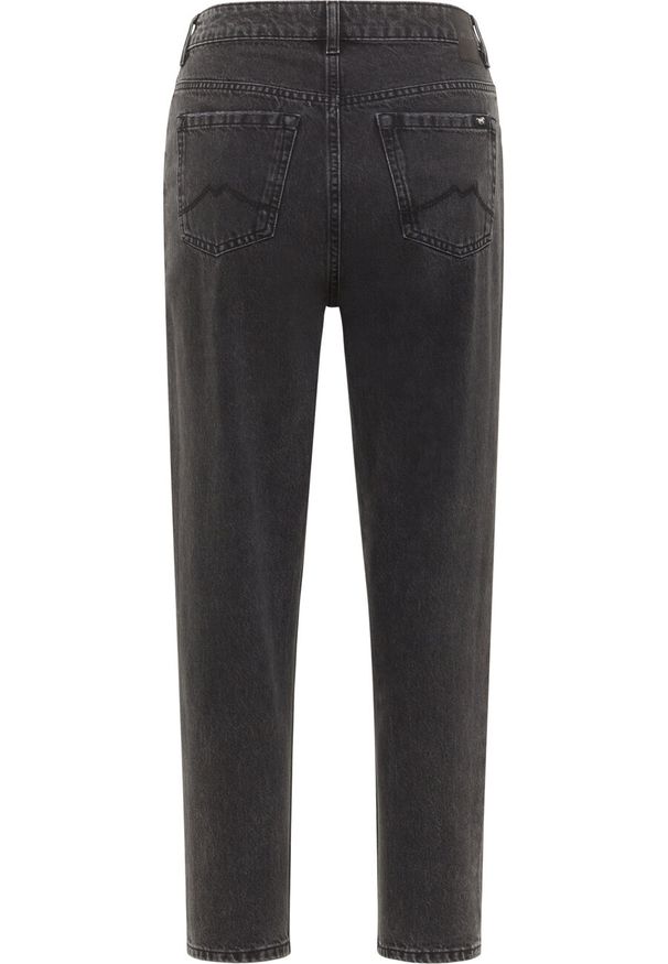 Mustang - MUSTANG CHARLOTTE TAPERED DAMSKIE SPODNIE JEANSOWE JEANSY DŻINSY DENIM BLACK 1015572 4000 841. Materiał: denim, jeans