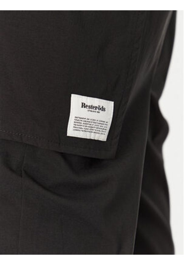 Resteröds Joggery 8231 6225 Czarny Regular Fit. Kolor: czarny. Materiał: syntetyk
