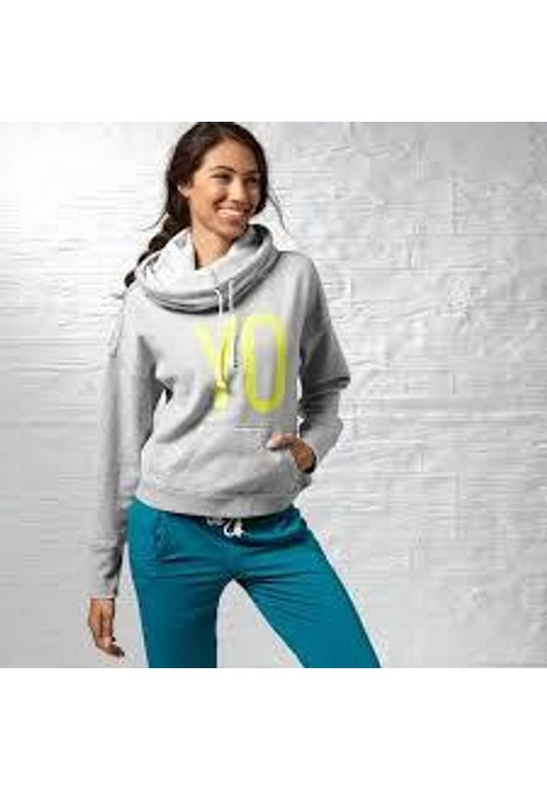 Bluza damska Reebok YOGA. Kolor: szary. Sport: fitness