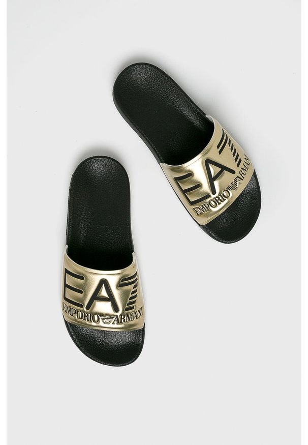EA7 Emporio Armani - Klapki. Kolor: złoty