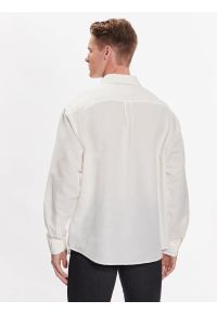 Wrangler - WRANGLER 1 PKT SHIRT MĘSKA KOSZULA MATERIAŁOWA MATERIAŁ WORN WHITE W5D6LOW02. Materiał: materiał #5