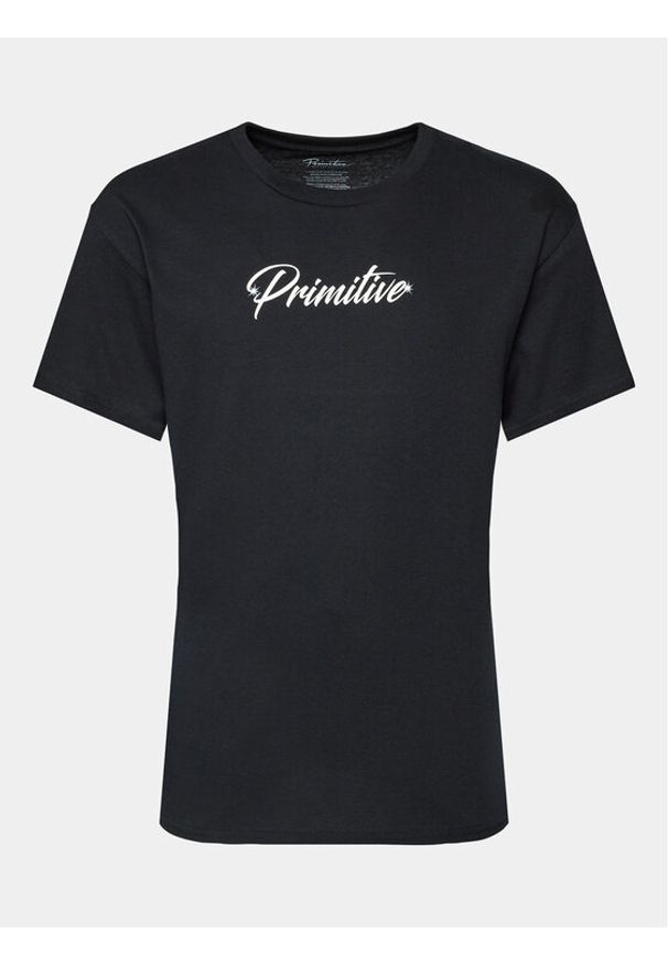 Primitive T-Shirt Shiver PAPFA2305 Czarny Regular Fit. Kolor: czarny. Materiał: bawełna