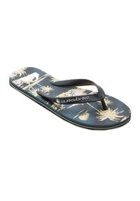 Japonki plażowe męskie Quiksilver Molokai Air Flow. Okazja: na plażę. Kolor: czarny, wielokolorowy, żółty. Styl: sportowy